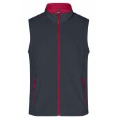 Men's Promo Softshell Vest - iron-grey/red - L