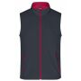 Men's Promo Softshell Vest - iron-grey/red - L