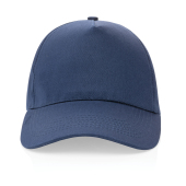 Impact 5 panels cap, 190gr genanvendelig bomuld, med AWARE™, marine blå