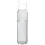 Sky 500 ml glass water bottle - White