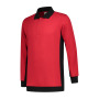 L&S Polosweater Workwear red/bk XXL