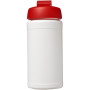 Baseline® Plus 500 ml sportfles met flipcapdeksel - Wit/Rood