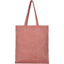 Pheebs 210 g/m² recycled tote bag 7L - Heather red