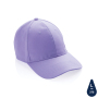 Impact 6 panel 280gr Recycled cotton cap with AWARE™ tracer, lavender