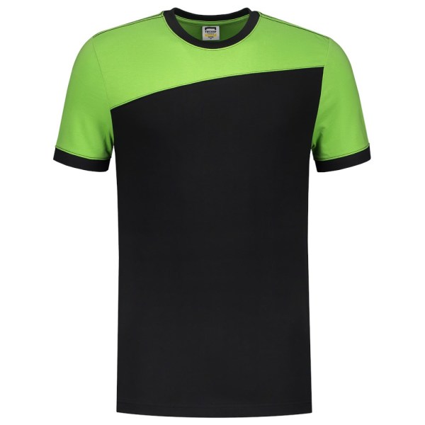 T-shirt Bicolor Naden 102006 Black-Lime 8XL