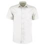 Short Sleeve Tailored Poplin Shirt, White, 23, Kustom Kit