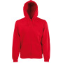 Men's Premium Full Zip Hooded Sweatshirt (62-034-0) Red S