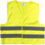 Polyester (75D) veiligheidsvest Clara geel S