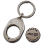 Oval Shaped Coin Holder in Nickel Shine Finishing