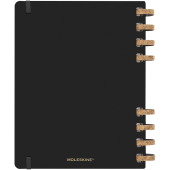 12M daily XL spiral hard cover planner - Solid black