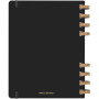 Moleskine 12M daily XL spiral hard cover planner - Solid black