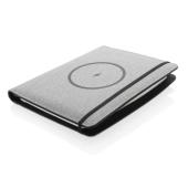 Air 5W wireless charging notebook with 5000mAh powerbank, gr