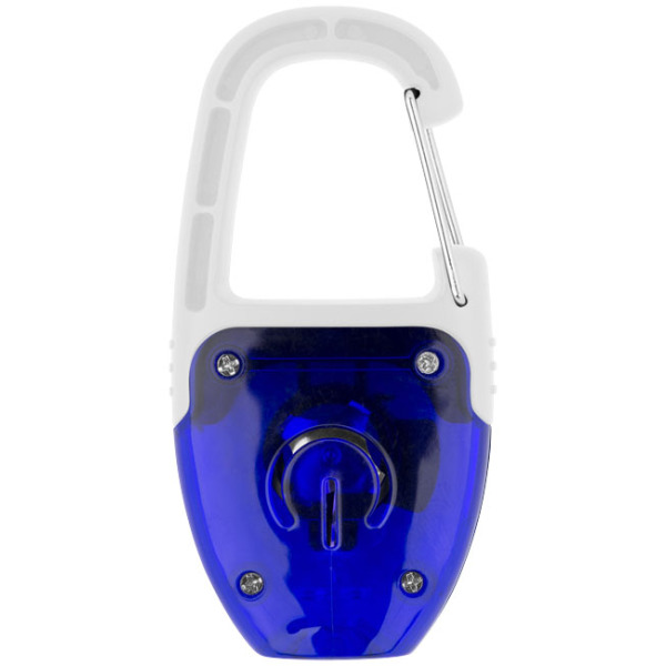 Reflect-or LED sleutelhangerlampje met karabijnhaak - Koningsblauw/Wit