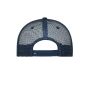 MB6550 5 Panel Retro Mesh Cap - navy/navy - one size