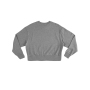 Woman's Heavyweight Cropped Sweatshirt Melange Grey L