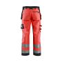 High Vis werkbroek met gereedschapzakken