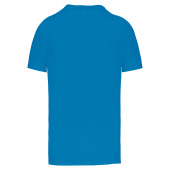 Gerecycled herensport-T-shirt met ronde hals Aqua Blue XS