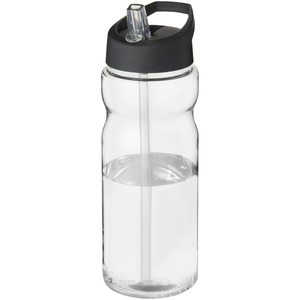 H2O Active® Base Tritan™ 650 ml spout lid sport bottle - Transparent clear/Solid black