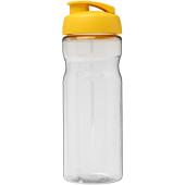 H2O Active® Base 650 ml drikkeflaske med fliplåg - Transparent/Gul