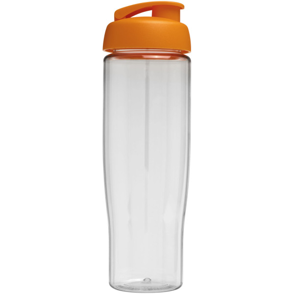 H2O Active® Tempo 700 ml flip lid sport bottle - Transparent/Orange