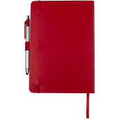 Crown A5 notitieboek met stylus balpen - Rood