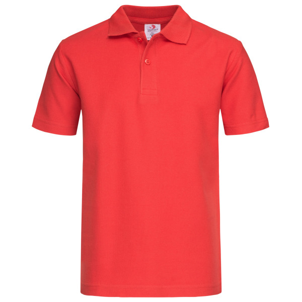 Stedman Polo SS for kids Scarlet Red XS