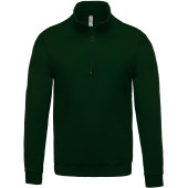 Sweater met ritskraag Forest Green XL