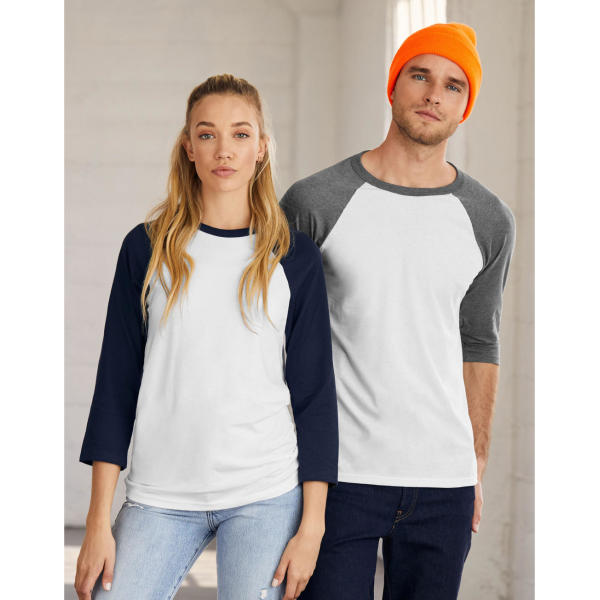 Unisex 3/4 Sleeve Baseball T-Shirt