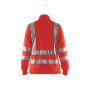 Dames Sweatshirt met rits High Vis