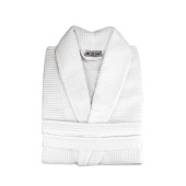 Waffle Bathrobe - White