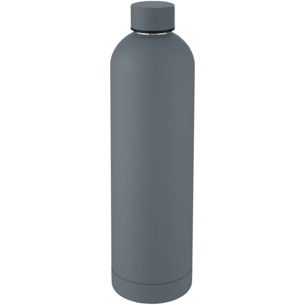 Spring 1l koperen vacuümgeïsoleerde fles - Donker grijs