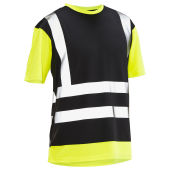 Jobman 655126515126 T-shirt Hi-Vis zwart/geel xs