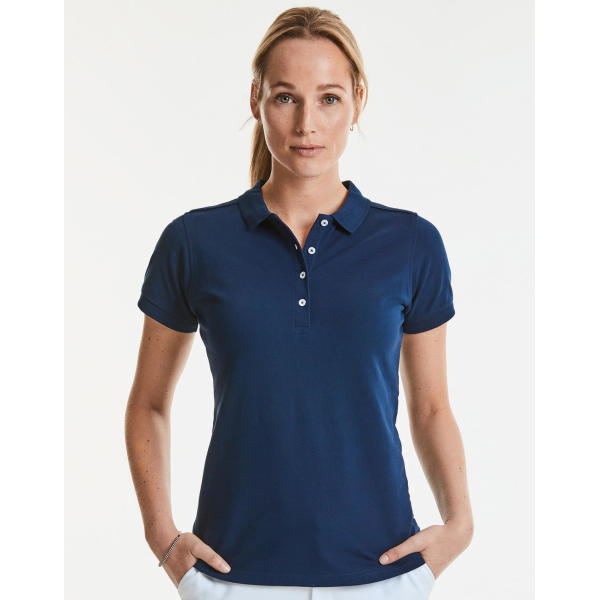 Ladies' Fitted Stretch Polo - Sky - 2XL