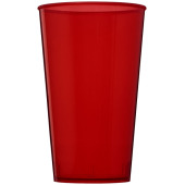 Arena 375 ml plastmugg - Transparent röd