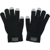 Polyester handschoenen zwart