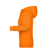 8025 Ladies' Zip Hoody oranje 3XL