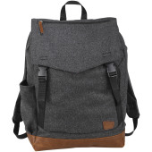 Campster 15" laptop rugzak 15L - Charcoal/Bruin