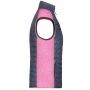 Ladies' Knitted Hybrid Vest - pink-melange/anthracite-melange - XS