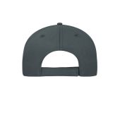 MB6238 5 Panel Sandwich Cap Bio Cotton - graphite/red - one size