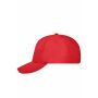MB6235 6 Panel Workwear Cap - COLOR - - red - one size