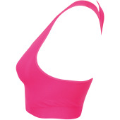 Women's Workout Cropped Top Neon Pink M