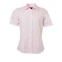Ladies' Shirt Shortsleeve Poplin - light-pink - L