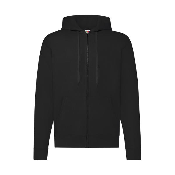 Classic Hooded Sweat Jacket - Black - 5XL