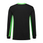 L&S Sweater Workwear black/lime 3XL