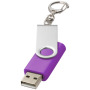 Rotate USB met sleutelhanger - Paars - 1GB