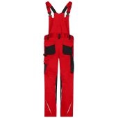 Workwear Pants with Bib - STRONG - - red/black - 68