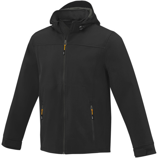 Langley men's softshell jacket - Solid black - 3XL