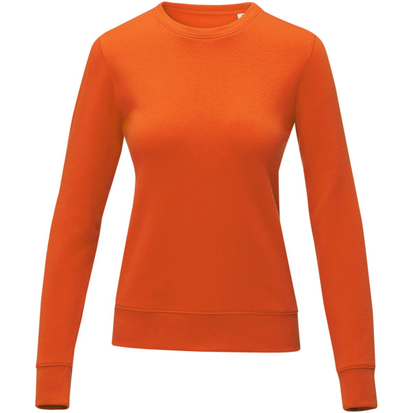 Zenon women’s crewneck sweater - Orange - XXL