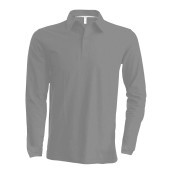 Men's long-sleeved polo shirt Oxford Grey XXL