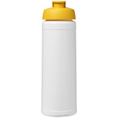 Baseline® Plus 750 ml sportfles met flipcapdeksel - Wit/Geel